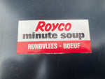 Flemish Belgium Sticker Royco minute soup RUNDVLEES BOEUF