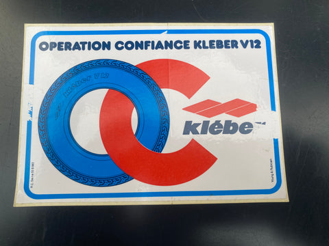 Flemish Belgium Sticker OPERATION CONFIANCE KLEBER V12 klebe