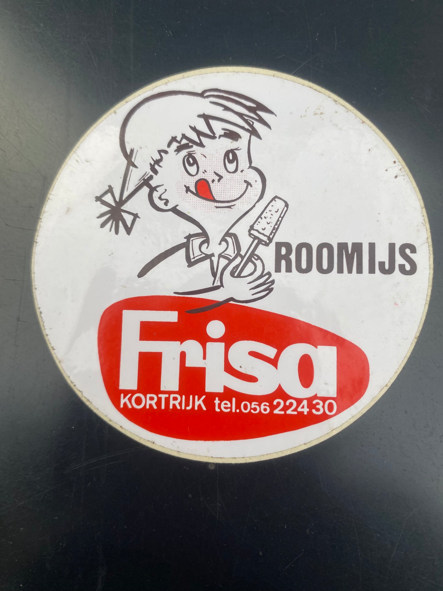 Flemish Belgium Sticker Frisa ROOMIJS KORTRUK
