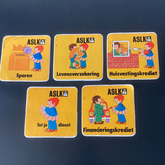 Flemish Belgium Stickers x 5 ASLK