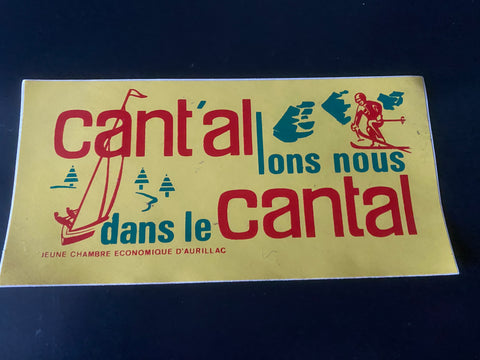 Flemish Belgium Sticker cantal ons nous dans le cantal JEUNE CHAMBRE ECONOMIQUE D'AURILLAC