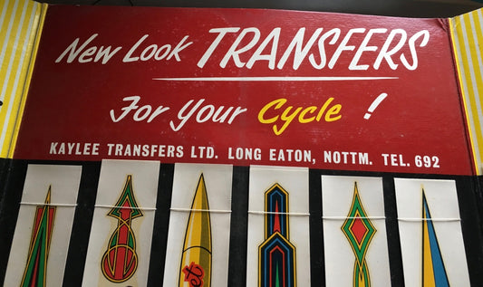 New Old Stock - Bicycle Sticker / Decals Sets (waterslide) 50/60s